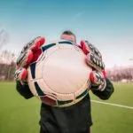 door husband, football, goalkeeper