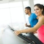 Woman training in the gym